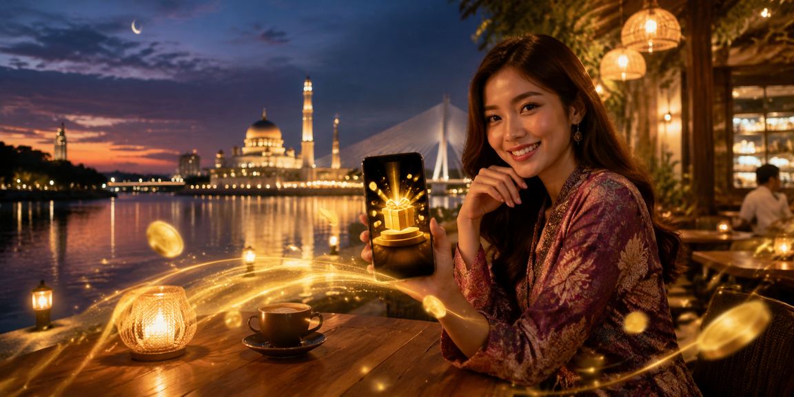 Pemain menggunakan kasino mudah alih di Putrajaya sambil bersantai